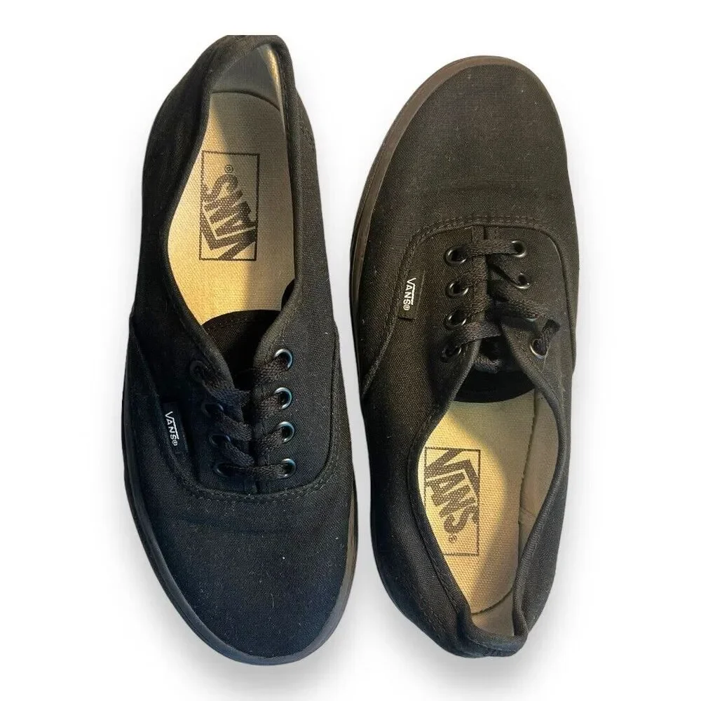 Vans (Black/Black) Skate Shoes M6/W7.5 Low Skateboard